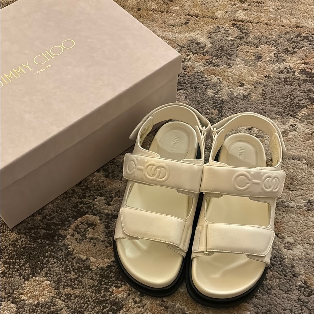 Jimmy Choo Brand New Sandals Cream
